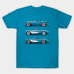 My drawings of the first classic American sports cars T-Shirt